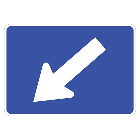 Sign Solutions Usa 9 in Height, 12 in Width, Aluminum, Horizontal Rectangle DUS08DWT1209M6-2aLIN